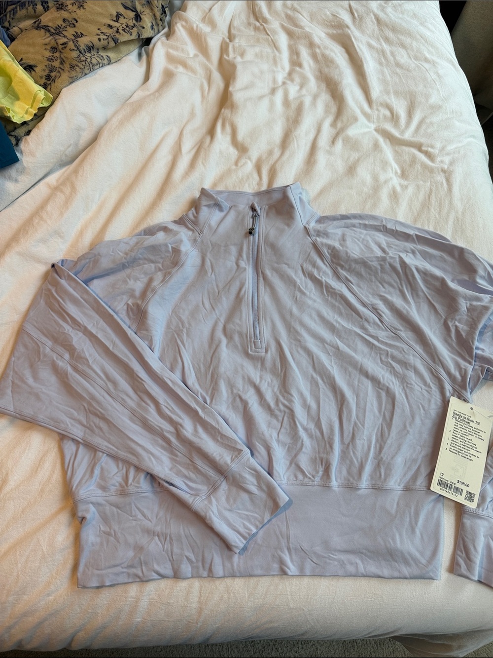 lululemon athletica Ready to Rulu 1/2 Zip Pullover Periwinkle Half-Zip Pullover